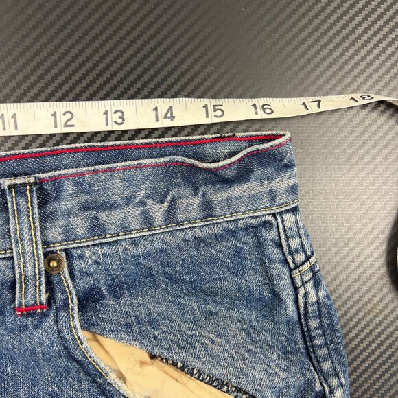 Sean John Jeans Baggy Patchwork Denim Y2K Size 32x32 Grunge Skater Hip Hop - Picture 10 of 12